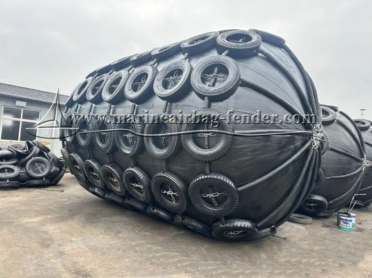 Yaşlanma Direnci Pnömatik Kauçuk Fender Easy Inflate Paslanmaz Flange ISO17357 Standart