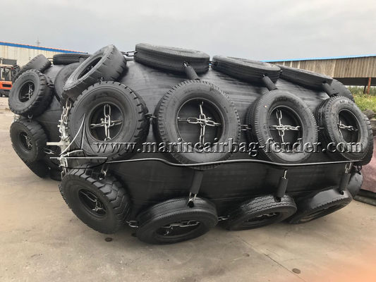 Gemi ve rıhtım koruması için Deniz Pnömatik Kauçuk Fender Bumper 50kpa 80kpa