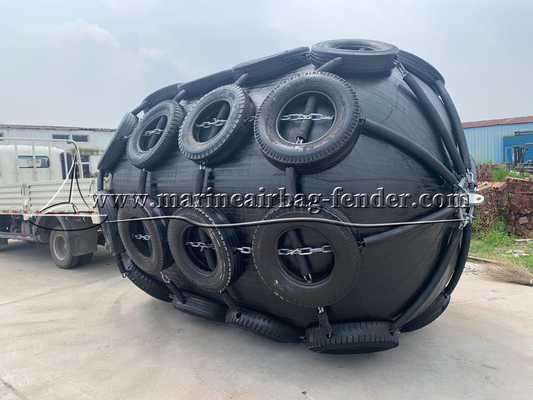 Siyah Şişme Dock Fender Gemi Tekne Dock Fenders ve Bumpers