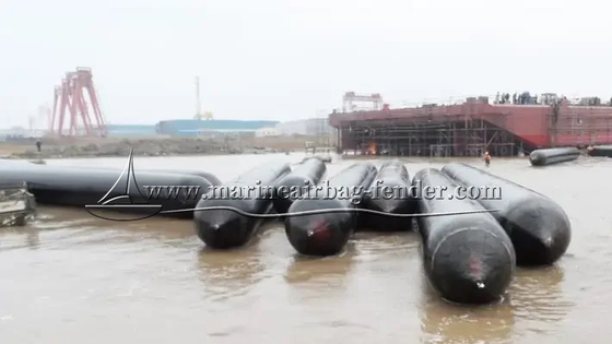 Yüksek Basınçlı Kurtarma Pontonları Doğal Kauçuk Deniz Kurtarma Hava Yastıkları Batmış Gemiler İçin