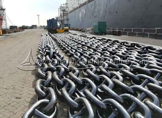 Ağır Offshore Mooring Zinciri Yüksek Güçlü Çeşitli Boyutlar